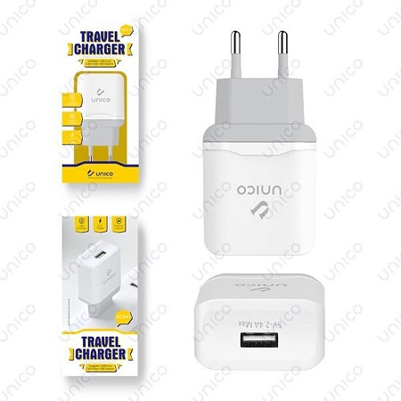 Caricabatterie USB spina 2.4A