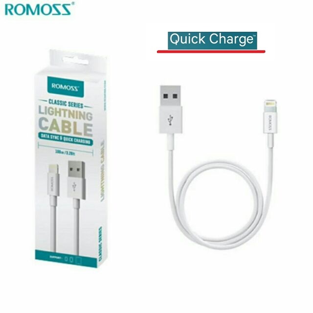 Cavo USB iphone - ROMOSS carica veloce 1mt