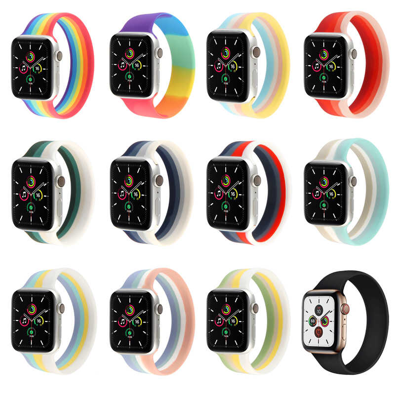Cinturino compatibile Apple watch Rainbow
