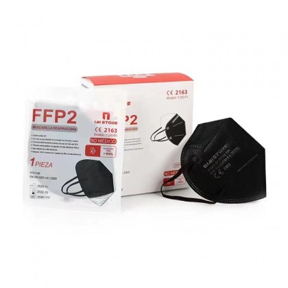 Mascherine FPP2 nero - 20pz - protezione covid