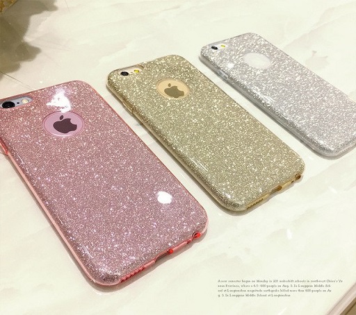 Cover TPU con brillantini glitter