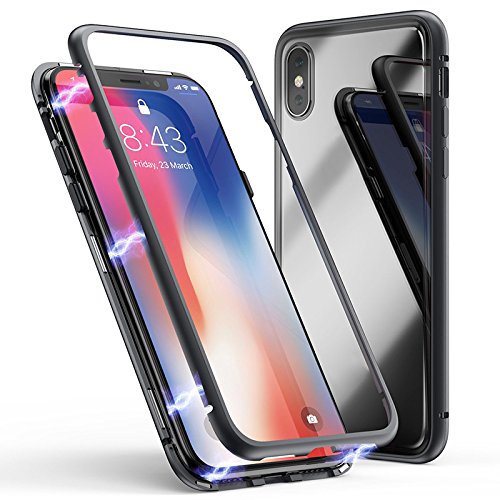 Cover magnetica forte 360°,con vetro temperato sul retro