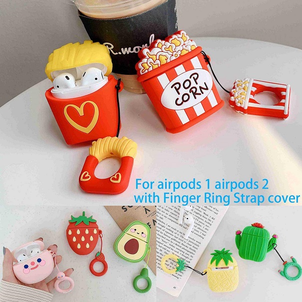 Custodia in silicone per airpods "FOOD"