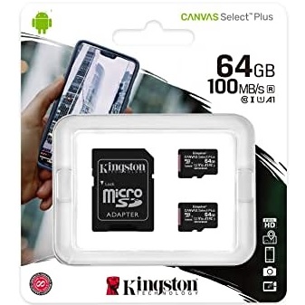 Micro SD card 64gb canvas select+ 100mb/s