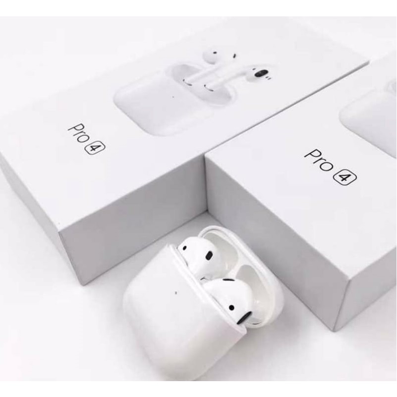 Repliche Airpods PRO 4 bianco lucido