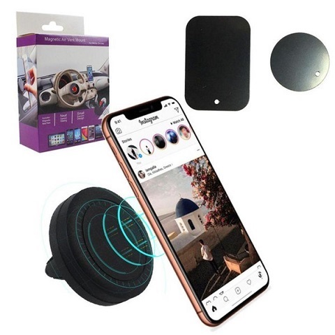 Supporto magnetico cellulare auto bocchettone aria